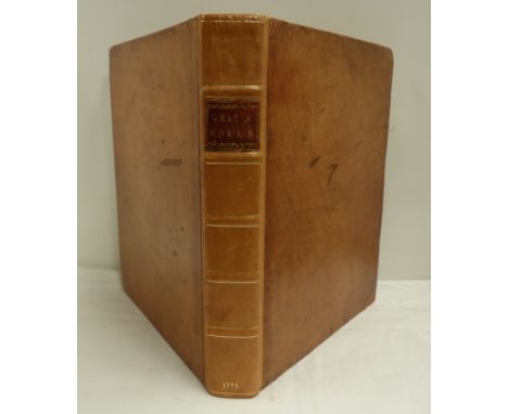 GRAY THOMAS.&nbsp; The Poems of Mr Gray, to which are prefixed Memoirs of His Life &amp; Writings by W. Mason. Eng. port. fro