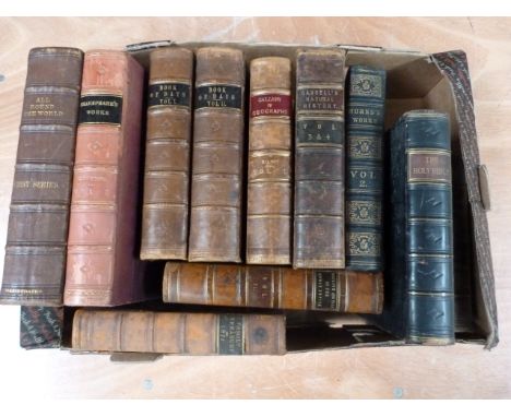 COLLINS W. (Pubs). &nbsp;All Round The World. First Series. Maps &amp; eng. illus. Quarto. Rubbed half brown morocco. 1868; a