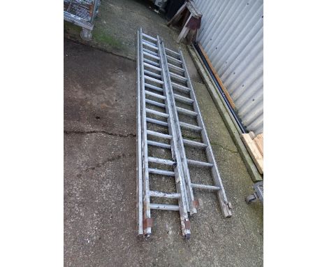 2 Alloy ladders. Each ladder H260cm x 2 approx&nbsp;