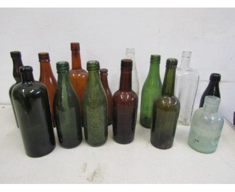 Vintage bottles inc Norwich, London etc