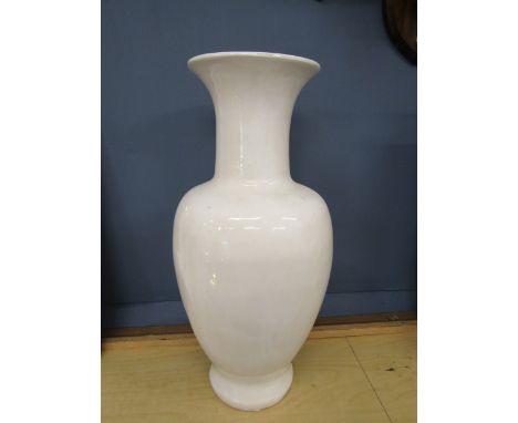Large white ceramic floor vase 64cmH