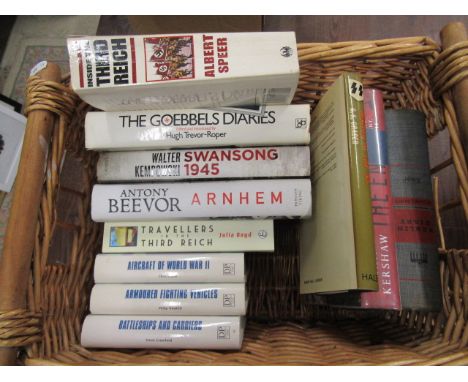 11 2nd world war books inc signed first edition-&nbsp; The Goebels first edition 1978 by Hugh Trevor Roper, History of the SS