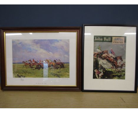 Ltd Edition R.A. Smith 'The Start' 175/500 65x50cm and a John Bull print 43x53cm