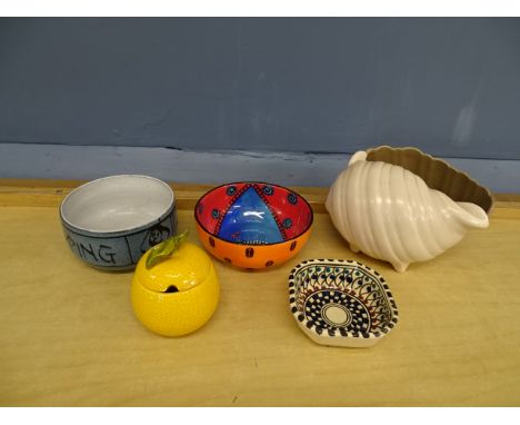 European ceramics and Poole pottery shell&nbsp;