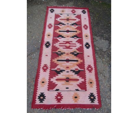 An Aztec style rug/ runner&nbsp;