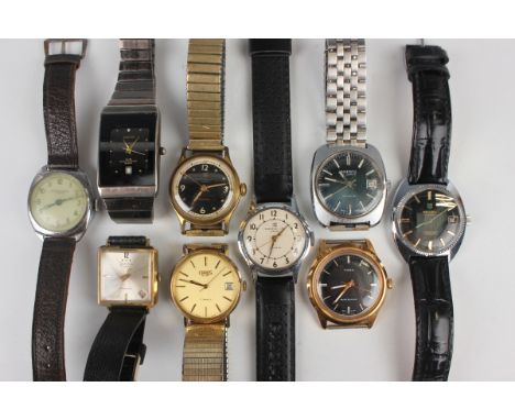 A Ginsbo IF II chrome plated and stainless steel backed gentleman's wristwatch with unsigned jewelled movement, the signed bl