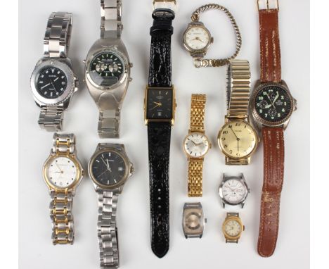 A large collection of ladies' and gentlemen's wristwatches and movements, various leather straps and six watch brochures for 