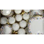 Paragon floral tea ware to include cups, saucers, cake plates, side plates, milk jug, sugar bowl,
