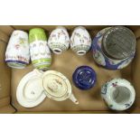 A mixed collection of items to include Crown Ducal ware tea pot, floral vases, ginger jar, etc (1
