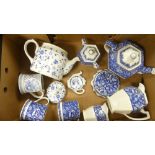 Spode afternoon tea ware to include Floribunda jug, teapot & stand, sugar bowl, milk jug,