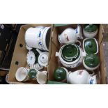 A collection of Wood & sons Jacks Farm kitchen ware to include teapot, 2 large jugs, storage jars,