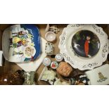 A mixed collection of items to include crummles enamelled boxes, Mason's Applique vase , Royal
