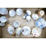 A Mixed Collection of Carltonware Wiltshaw & Robinson Ivory Blushware Items to include Milk Jug,