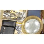 A Mixed Collection of Items to include Cased and Loose Silver Plate Cutlery incl. Henry Hird Fruit