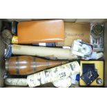 A Mixed Collection of Items to include Braun Voice Control Clock a/f, W. Avery Snuff Box Horsehoe,