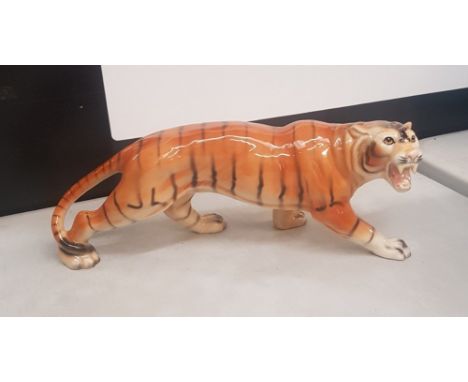 Large Melba Ware figure of a tiger. 