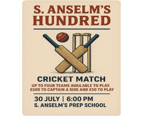 Spots and Captaincies for the S Anselm's Hundred - For the cricket auction.  Options max of 44 spots available for four teams