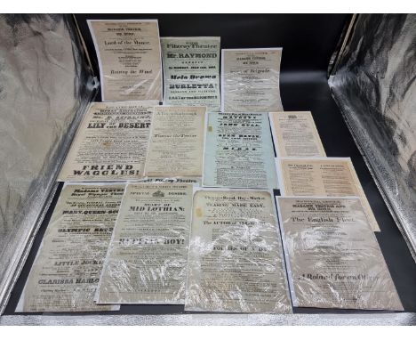GEORGIAN THEATRE:&nbsp;a collection of 13 theatre posters and flyers, all but one pre-Victorian, various sizes and locations,
