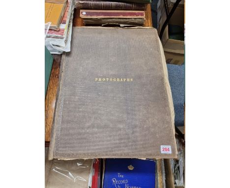 19TH CENTURY PHOTOGRAPHY:&nbsp;a folder of 23 albumen-print photographs, 19th century, various sizes, largely topography and 