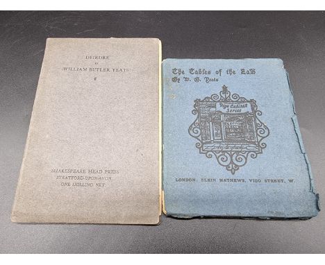 YEATS (William Butler): 'The Tables of the Law and the Adoration of the Magi..', London, Elkin Mathews, 1904: FIRST EDITION: 