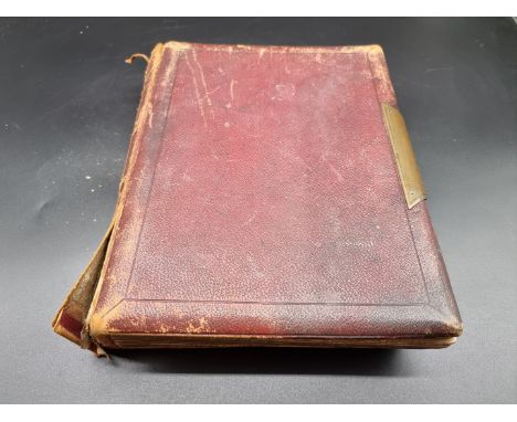 CARTE DE VISITE ALBUM:&nbsp;an album of approx 74 cartes des visite and cabinet cards, loosely inserted into window mounts, v