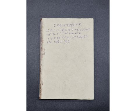 CHRISTOPHER COLUMBUS IN DUTCH:&nbsp;'De Roemwaardige Scheeps-Togt van Christoffel Kolumbus': Leiden, Pieter van der Aa, n.d (