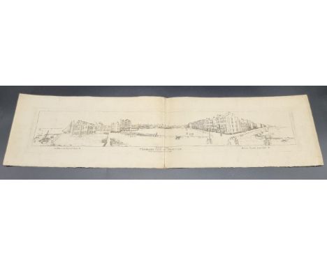 BRIGHTON PANORAMA:&nbsp;'Steine View..Panorama View of Brighton..': pub. I Bennett, Brighton Nov.15, 1807: 2 sheet engraved p