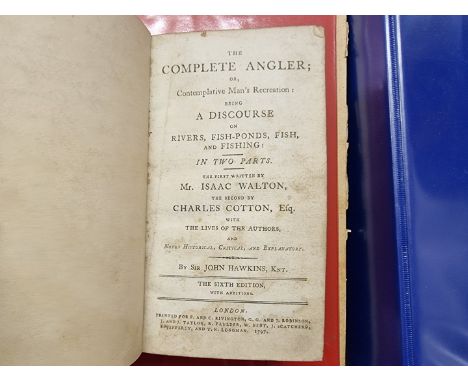 WALTON (Izaak):&nbsp;'The Compleat Angler; or, contemplative man's recreation..', London, F &amp; C Rivington, 1797: edited b