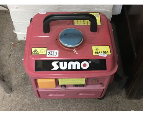 A collection of tools comprising a small Sumo generator. Three cased tool sets a Karcher power washer lawn mower. etc.