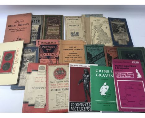 A collection of vintage maps.