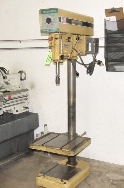 powermatic model 1200hd; 20" variable speed floor standing drill powermatic model 1200hd; 20" variable speed floor standing drill