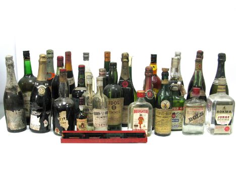 A Large Mixed Assortment - including Mead, Bols, Kummel, Gin, Moet &amp; Chandon, Jonge Bokma, Pernod, Apricot Liquor, Dubonn