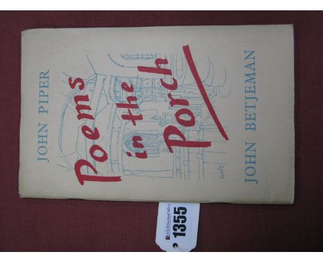 Betjeman [John]: Poems in the Porch, first edition 1954, pub by SPCK London, book plate for John Sparrow (Academic Warden of 