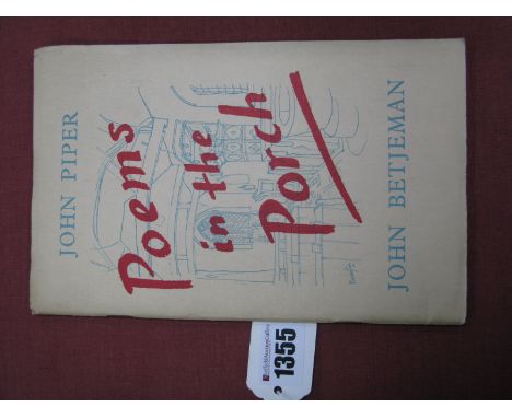 Betjeman [John]: Poems in the Porch, first edition 1954, pub by SPCK London, book plate for John Sparrow (Academic Warden of 