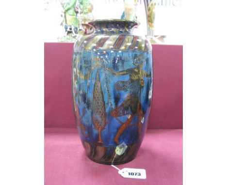 A Pilkington's Royal Lancastrian Lustre Pottery Vase, of baluster form, designed by Richard Joyce and Walter Crane, signed in