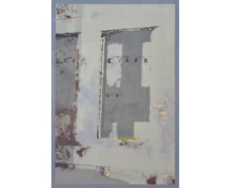 Julia Wilson, Windows at Syma, silk screen print, signed and inscribed in pencil, ltd ed 40/45, 50cm x 33cm framed and glazed