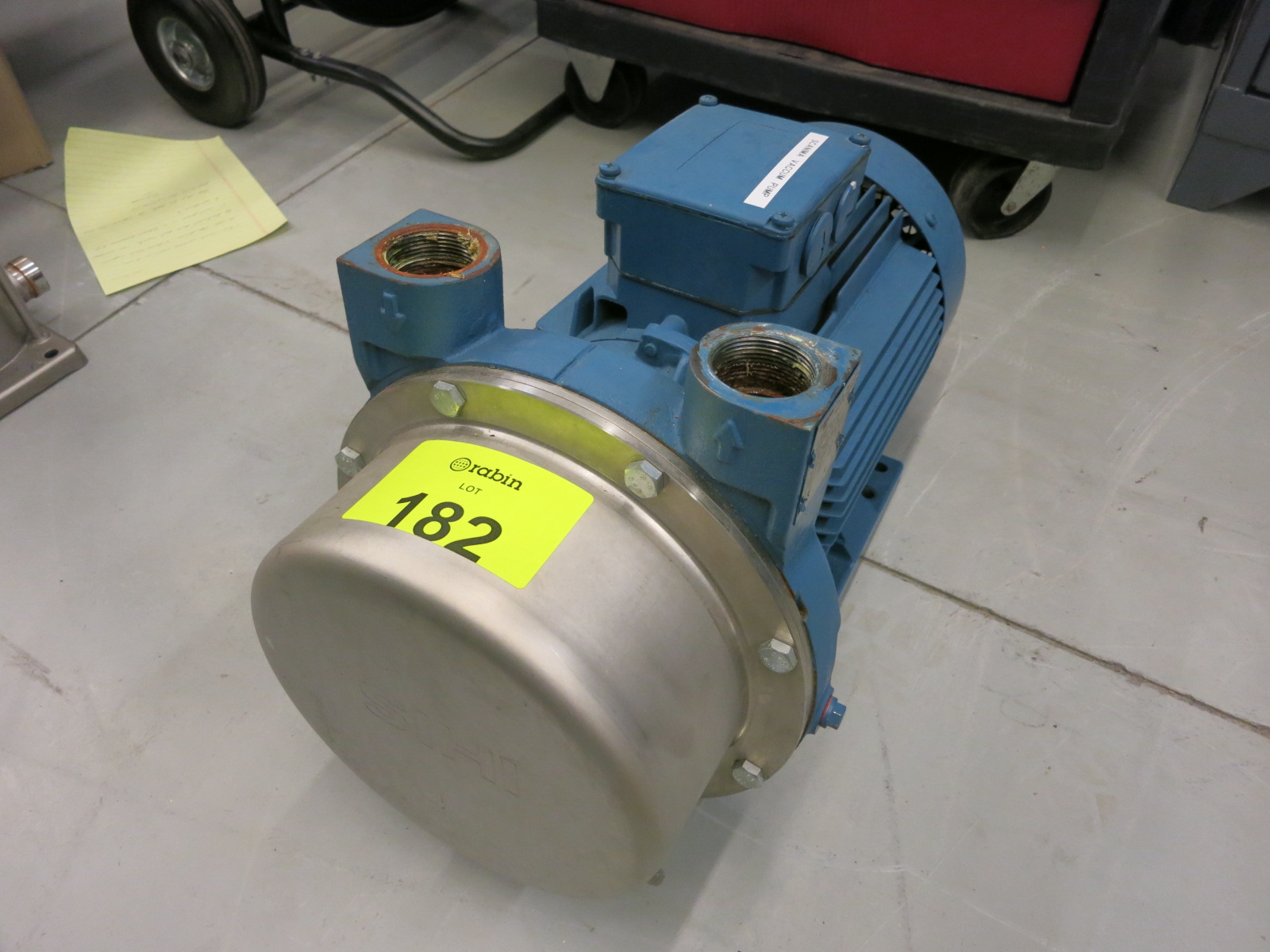 Sterling Fluid System vacuum pump, model LEMB 1618Z, s/n AAE0E 0 GW