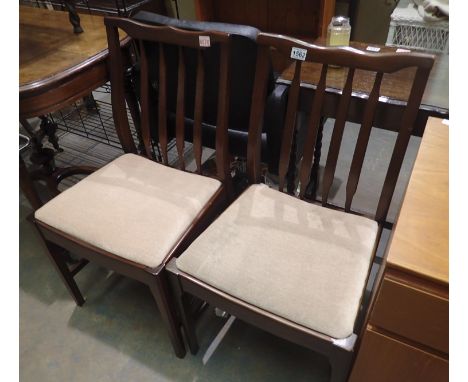 Pair of mahogany stick back dining chairs. Not available for in-house P&amp;P 