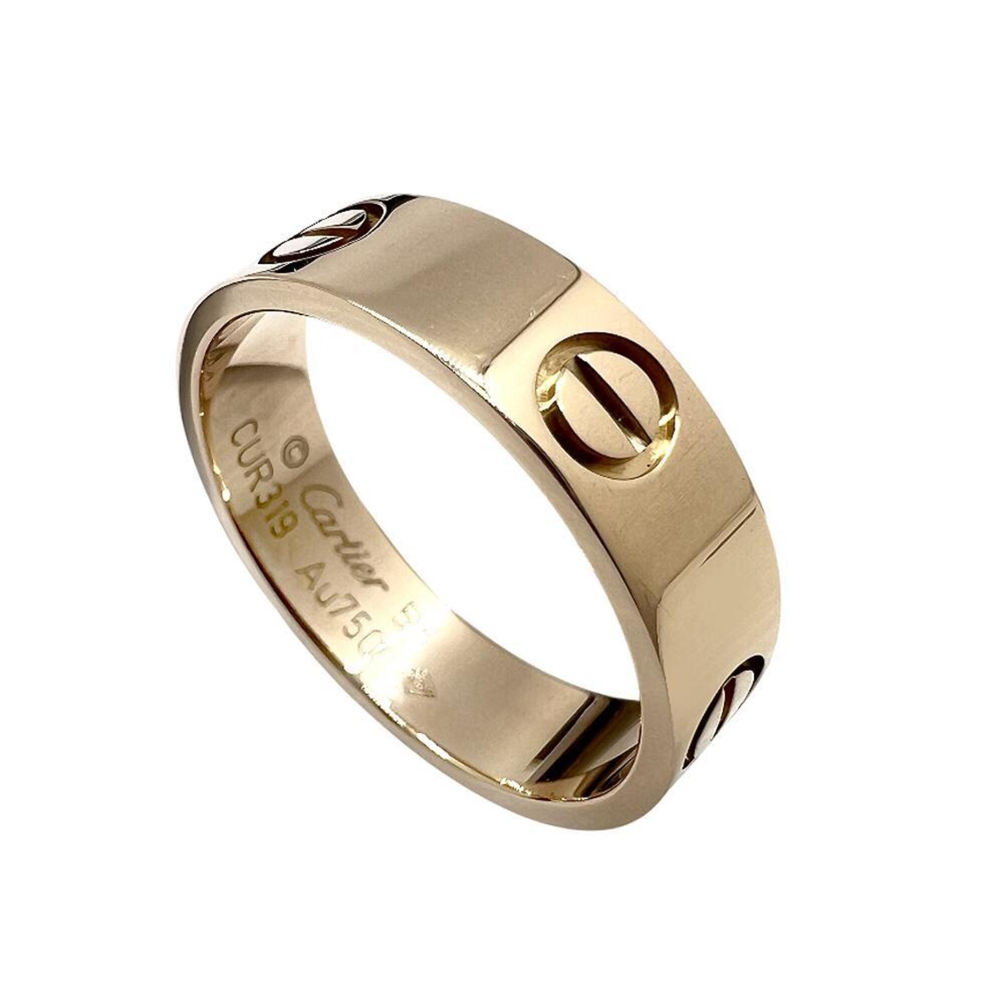 Cartier Love Ring Classic K18PG #58 6 LOVE Au750 Women\'s Men\'s