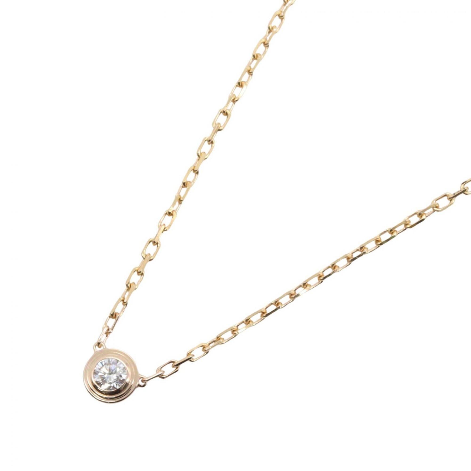 Cartier d\'Amour SM Necklace, Diamond 18K Pink Gold (PG), Women\'s, Clear/Gold Tone, B7215800