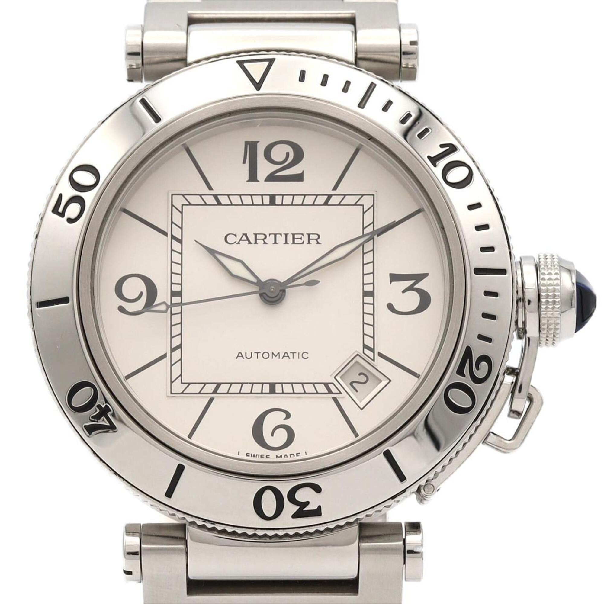Cartier Pasha Seatimer W31080M7 Stainless Steel Automatic Watch