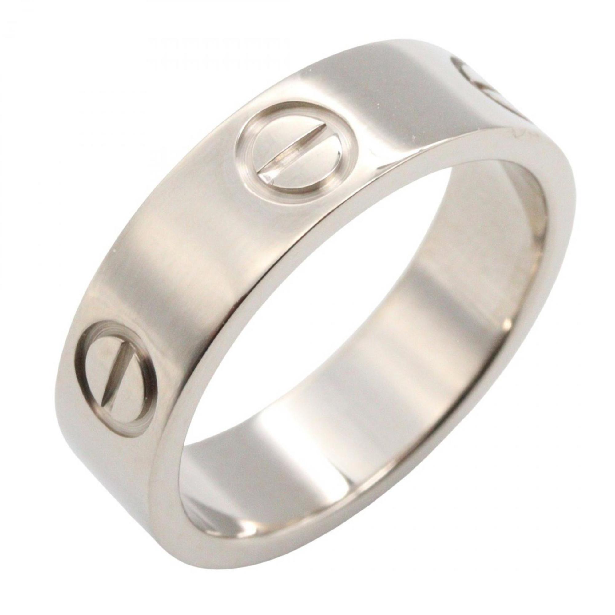 Cartier Love Ring, 18K White Gold, Silver, for Men and Women, B4084700