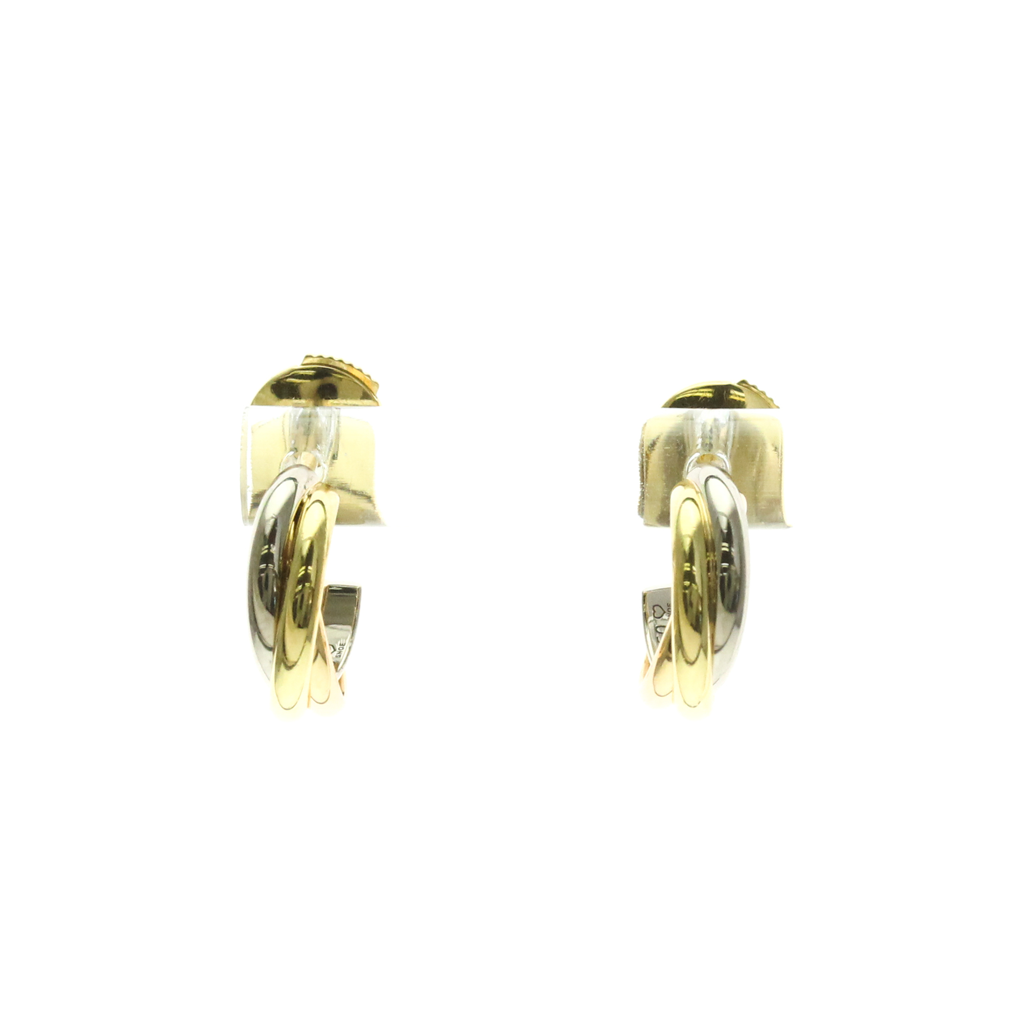 Cartier Trinity De Cartier No Stone Yellow Gold (18K),Pink Gold (18K),White Gold (18K) Half Hoop Ear