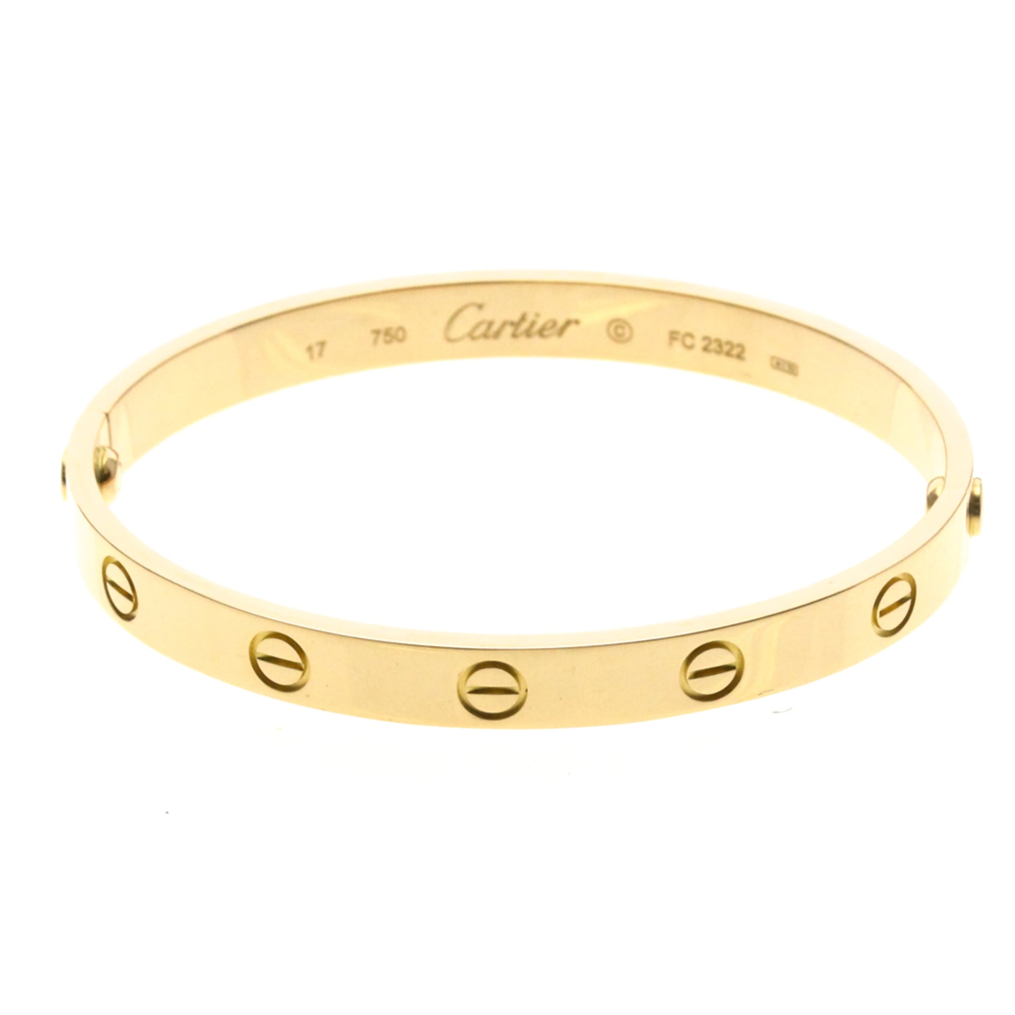 Cartier Love Bracelet B6016217 Pink Gold (18K) No Stone Charm Bracelet Pink Gold