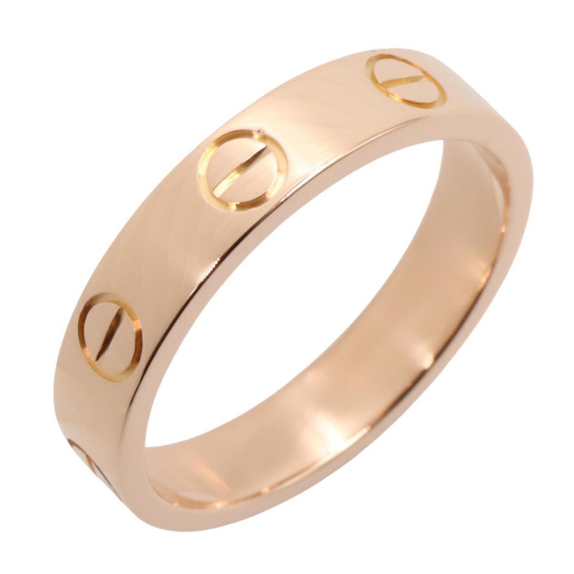 Cartier Mini Love Ring, 18K Pink Gold (PG), Women\'s Jewelry, Tone, B4049748