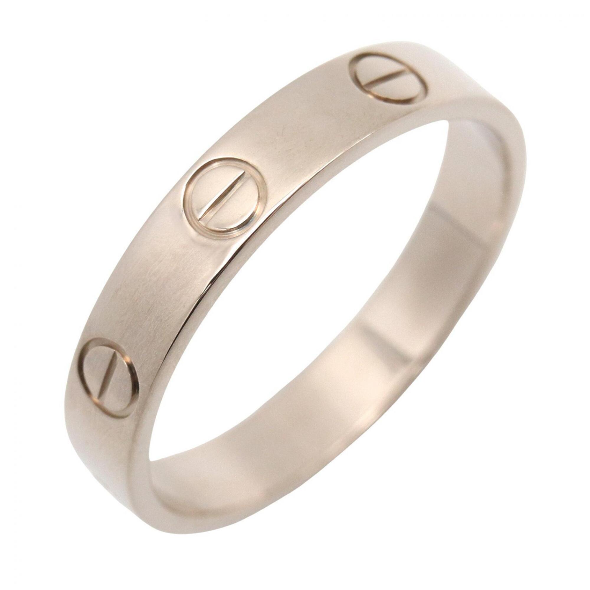 Cartier Mini Love Ring, 18K White Gold (18KWG), Silver Tone, B4085155