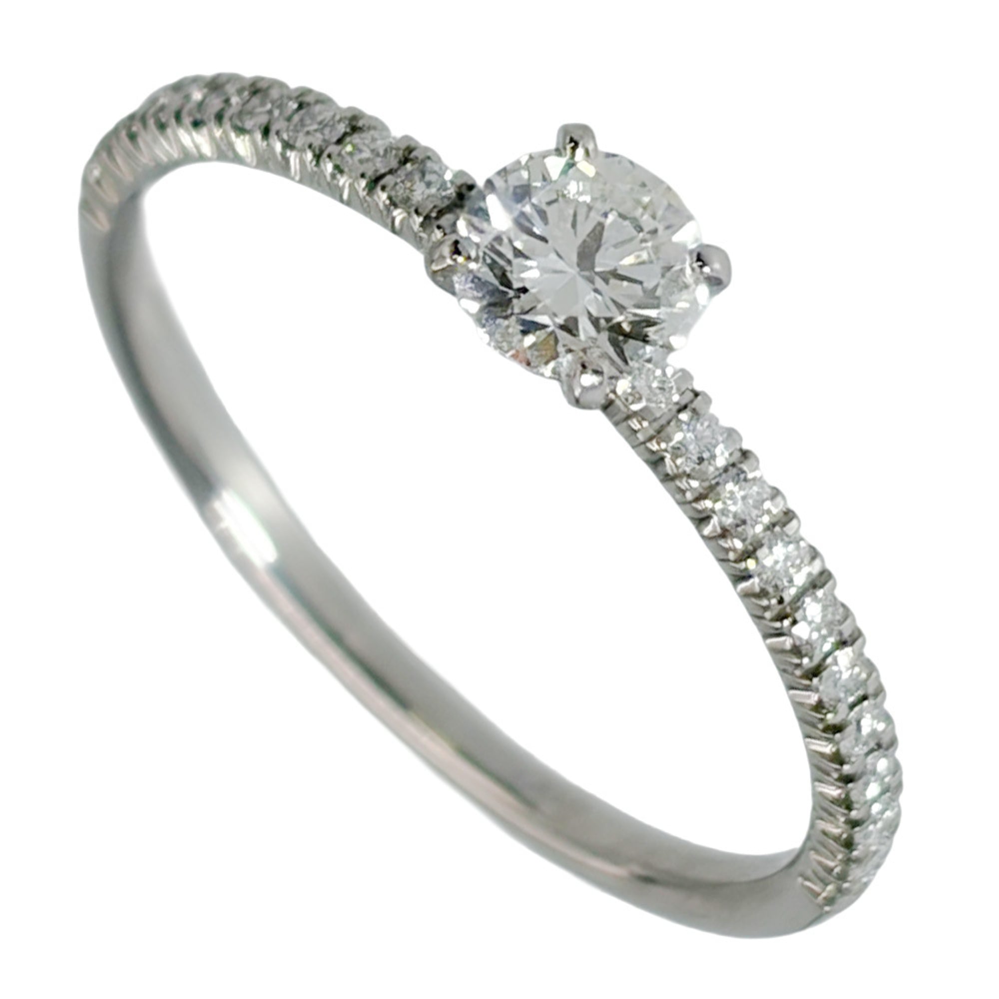 Cartier Etincelle de Solitaire Ring, Diamond 0.30ct, Size 52, Pt950, 1.9g, H VS2 VG, Platinum, Women