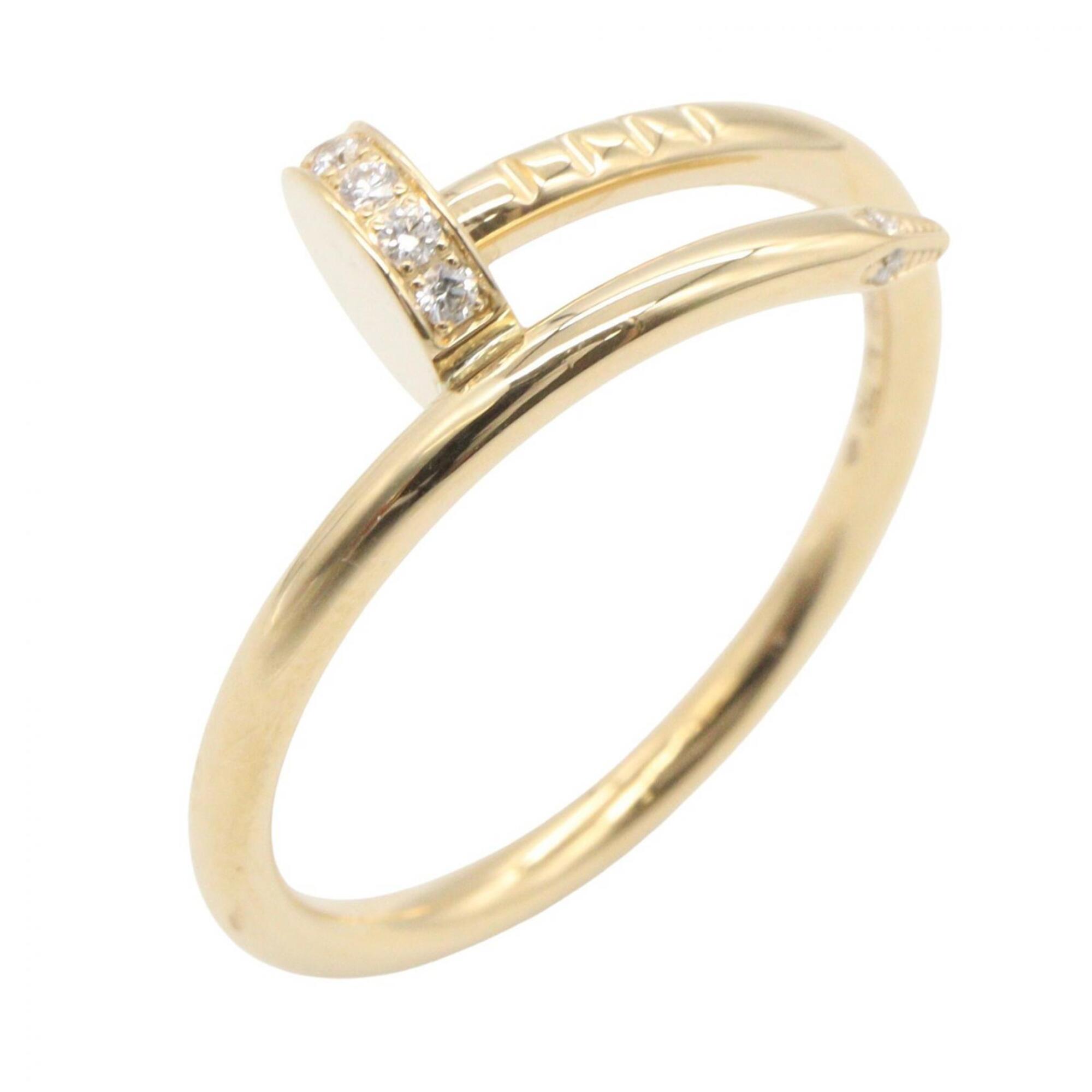 Cartier Juste un Clou Ring, Small Diamond 18K Pink Gold (PG), Women\'s, Tone, Clear B4244952