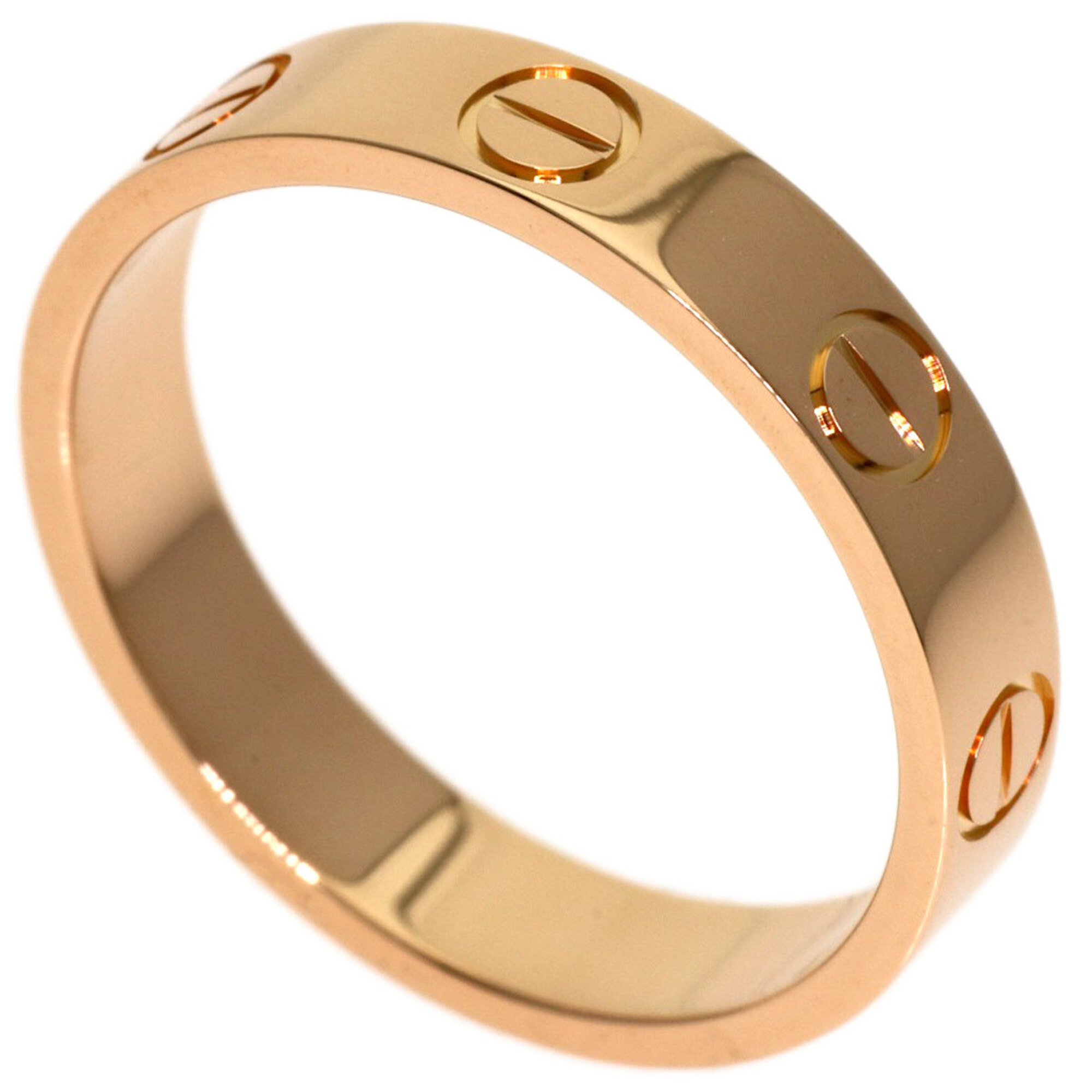Cartier Mini Love Ring #49, 18K Pink Gold, Women\'s Ring, CARTIER
