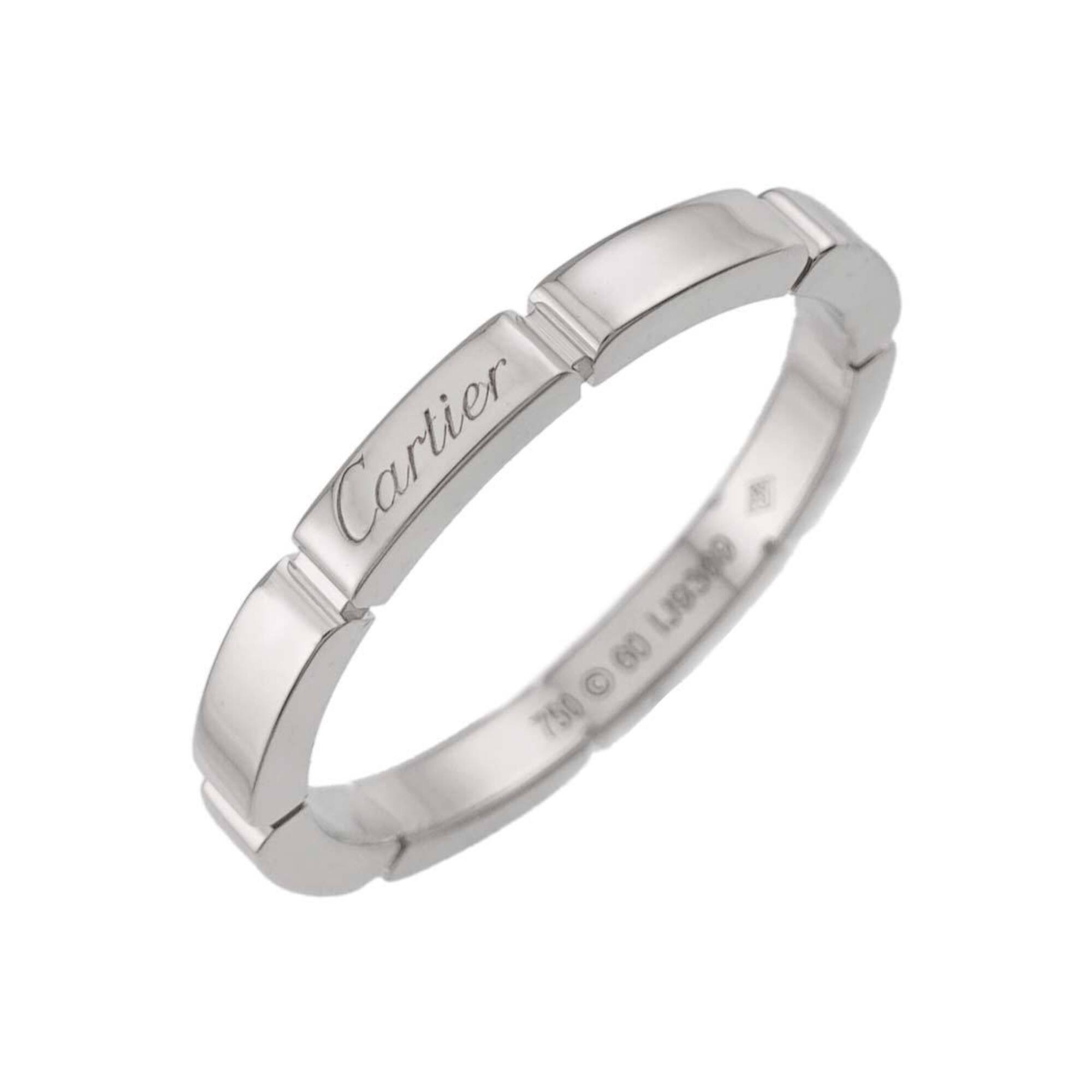Cartier Maillon Panthre Ring #60, 18K WG (White Gold 750)